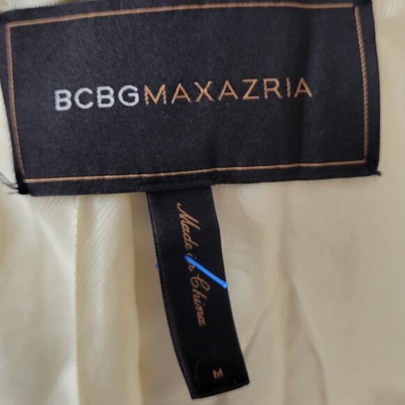 BCBGMAXAZRIA Ivory Tweed Belted Short Coat - Picture 7 of 9